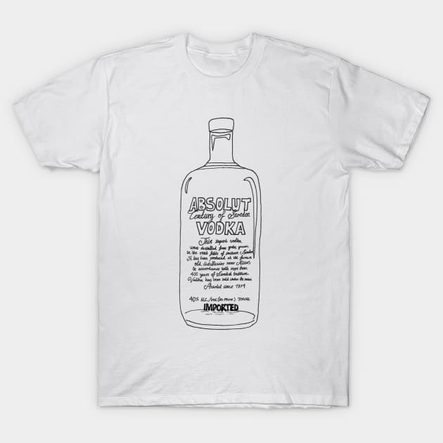 VODKA - BLACK T-Shirt by Cat_mackenzie